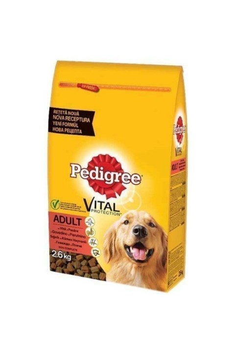 Pedigree Biftek&Kümes Hayvanı Köpek Maması - 2,6Kg