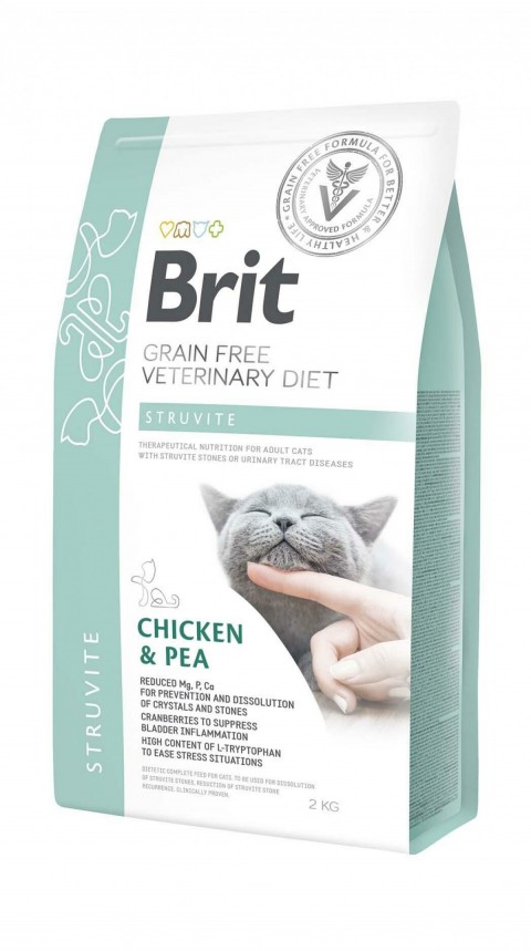 Brit Gf Veterinary Diets Cat Struvite Chicken & Pea 2 Kg