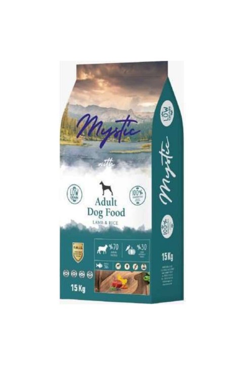 Mystic Az Tahıllı Yetişkin Köpek Maması Kuzu 15kg