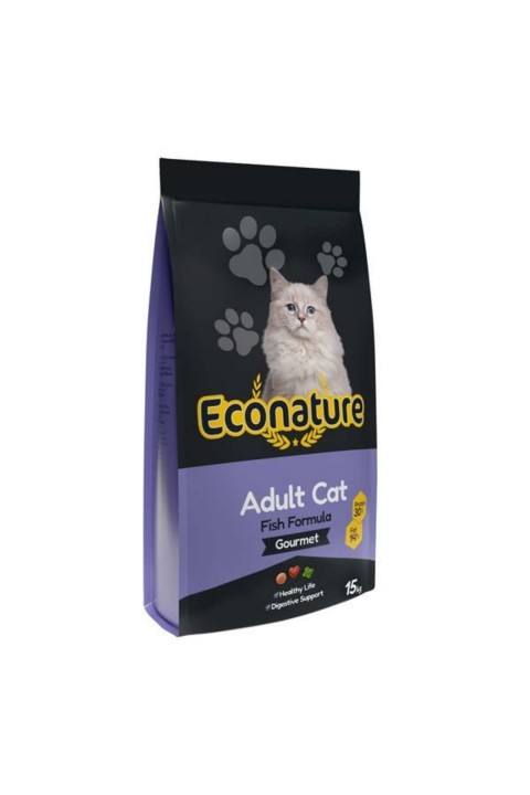 Econature Plus Gurme Balıklı Yetişkin Kedi Maması 15kg