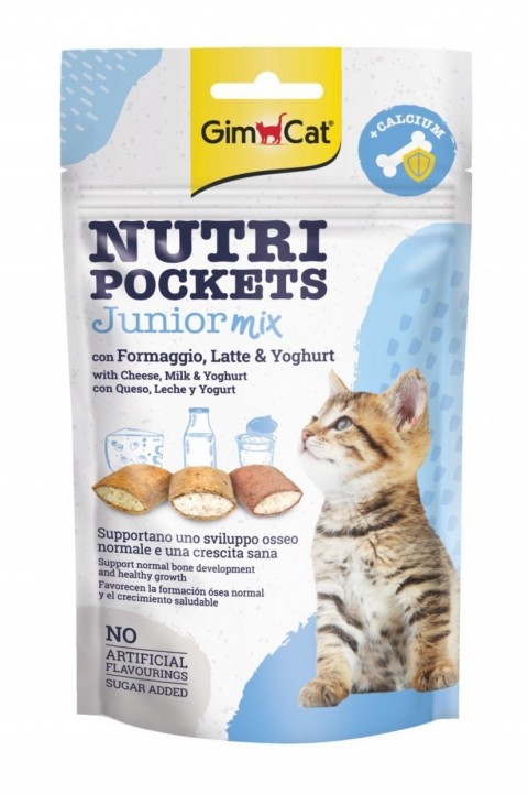GimCat Nutripockets Kedi Ödülü Junior Mix 60Gr
