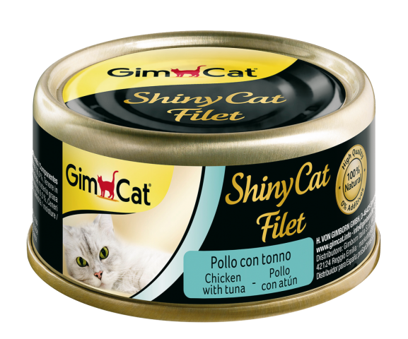 GimCat Shinycat Fileto Kedi Maması - Tuna Balıklı Tavuklu 70gr