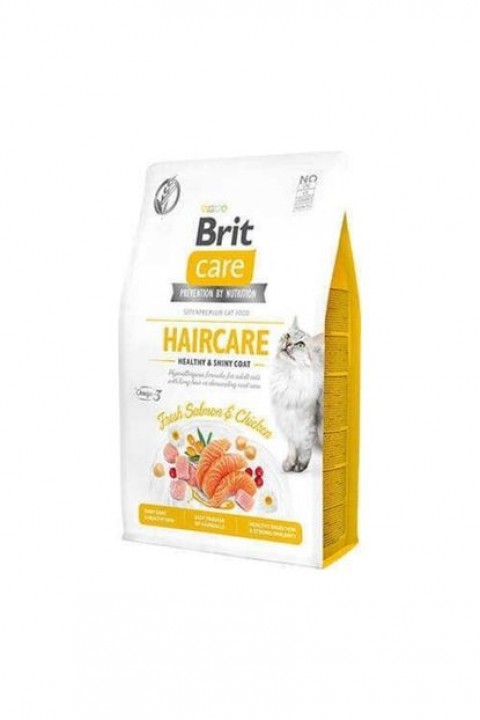 Brit Care Cat G-F Haircare Healthy Shiny Coat Fresh Salmon & Chicken 7 Kg