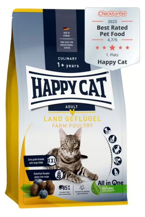 Happy Cat Culinary Tavuklu Yetişkin Kedi Maması 4 Kg