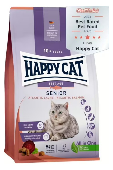 Happy Cat Senior Somonlu Yaşlı Kedi Maması 4kg