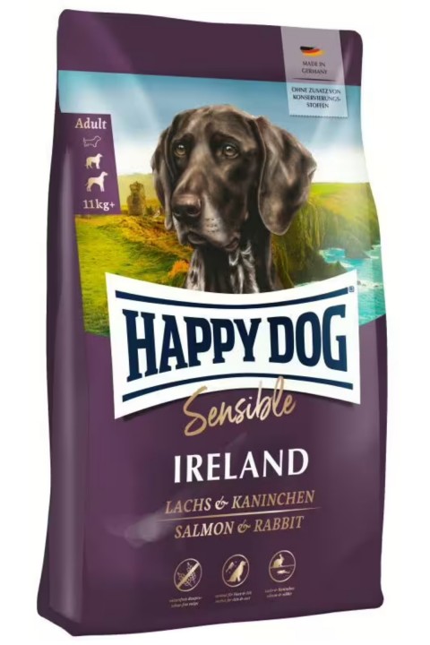 Happy Dog Ireland Somonlu Ve Tavşanlı Yetişkin Köpek Maması 12,5 KG
