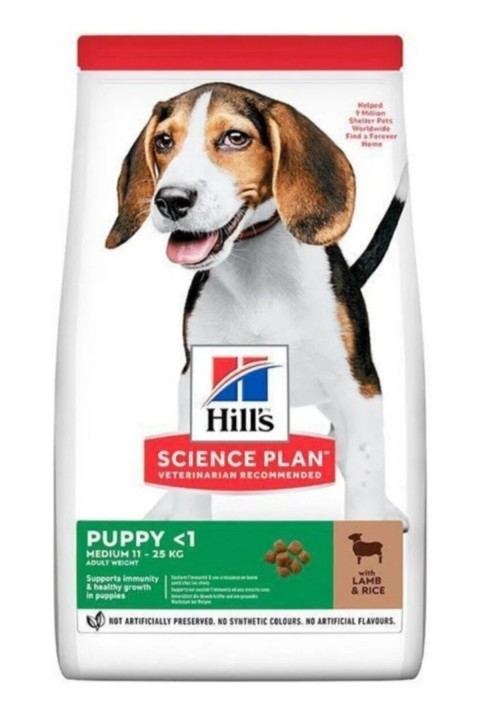 Hill's SP Kuzulu ve Pirinçli Orta Irk Yavru Köpek Maması 12+2KG