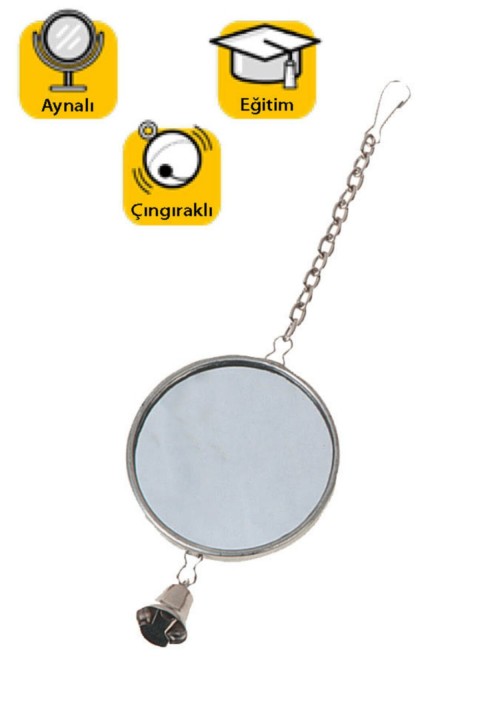 Karlıe Aynalı Kuş Oyuncağı Çap 5 Cm