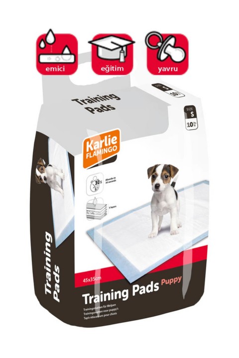 Karlıe Yavru Köpek Çiş Pedi S 45x35 Cm 10lu