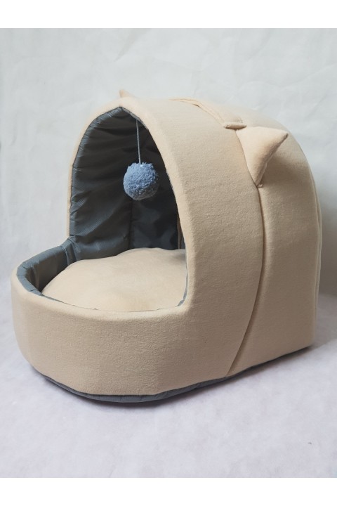 Kedi Köpek Yatağı Yuvası Yıkanabilir Kulaklı Neroplrklk2024101