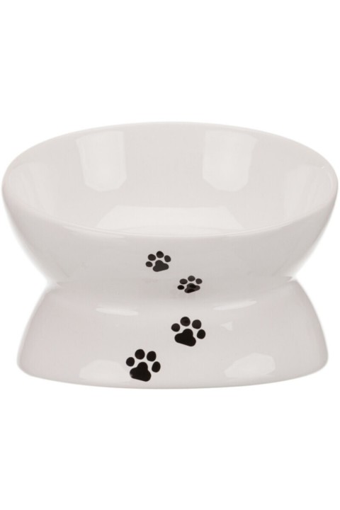 Trixie Kedi Mama ve Su Kabı Yükseltilmiş Ergonomik Seramik 0,15Lt 13cm Beyaz