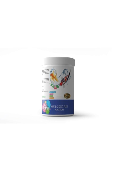 Pets Family Koı & Gold Fısh Mıx Stıcks 1l/100g