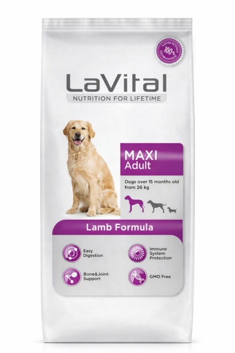 LaVital Kuzulu Maxi Adult Büyük Irk Yetişkin Köpek Maması 15 Kg