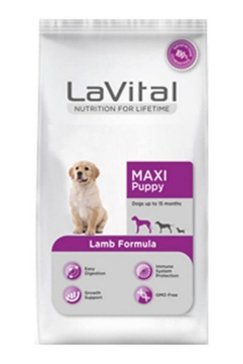 LaVital Maxi Puppy Büyük Irk Kuzulu Yavru Köpek Maması 15 Kg