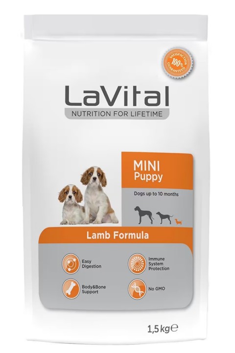 Lavital Mini Puppy Kuzulu Küçük Irk Yavru Köpek Maması 1,5 Kg