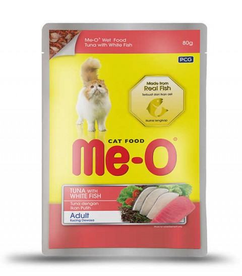 Me-O Pouch Ton Balığı & Alabalık Kedi Yaş Mama 80 gr