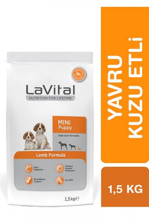 Mini Puppy Küçük Irk Kuzulu Yavru Köpek Maması 1,5kg - 4 Adet