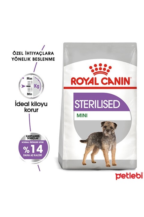 Mini Sterilised Küçük Irk Kısırlaştırılmış Köpek Maması 3 Kg