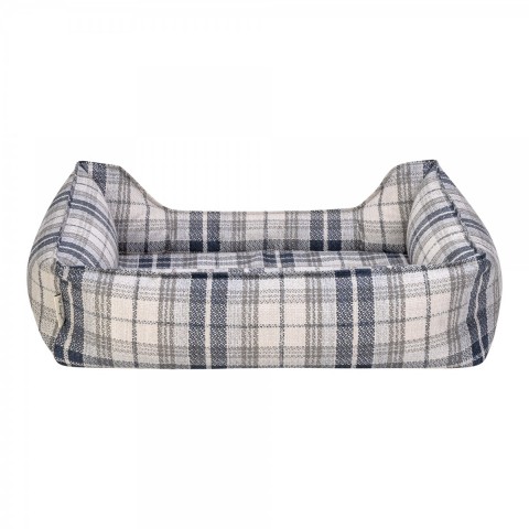 Pet Comfort Delta  Lacivert Kareli Kedi ve Köpek Yatağı S 75x60cm