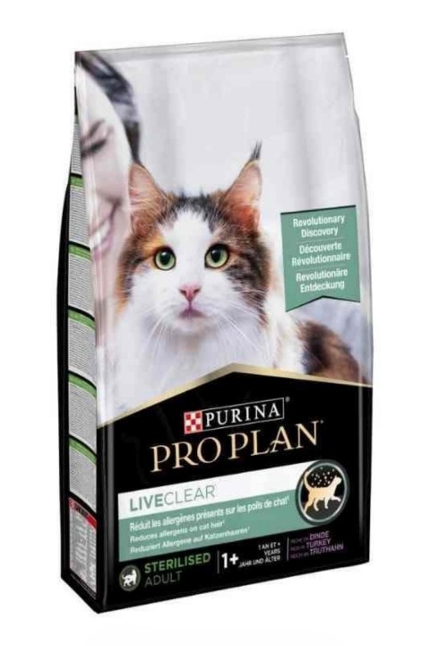 Pro Plan LiveClear Hindili Alerjen Azaltan Kısırlaştırılmış Kedi Maması 7 Kg