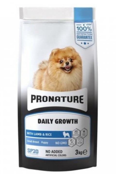 Pronature Kuzulu Ve Pirinçli Küçük Irk Yavru Köpek Maması 3 Kg