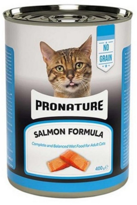 Pronature Tahılsız Somonlu Ezme Yetişkin Kedi Konservesi 400 Gr