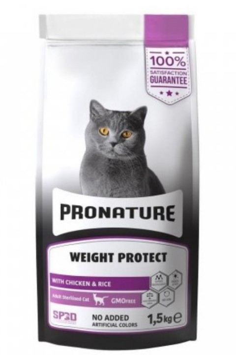 Pronature Tavuklu ve Pirinçli Kısırlaştırılmış Yetişkin Kedi Maması 1,5 Kg