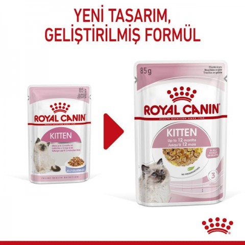 Royal Canin Kitten Jelly Pouch Yavru Kedi Konserve Yaş Maması 85 Gr