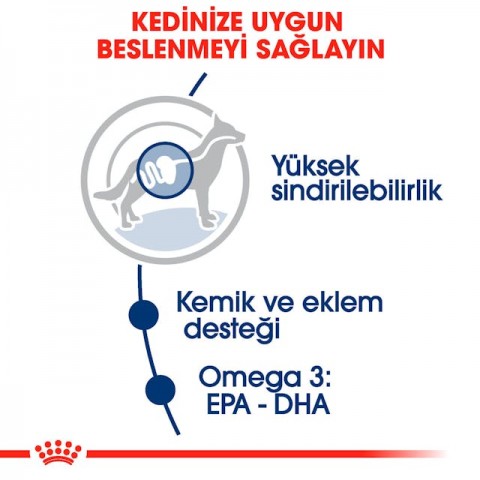 Royal Canin Maxi Adult Büyük Irk Yetişkin Köpekler İçin Parça Etli Konserve Yaş Mama Pouch 140 Gr