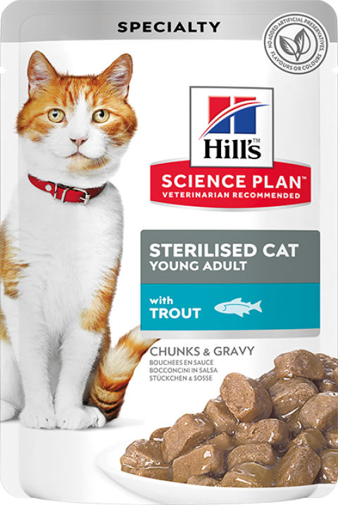 Hill's SP Alabalıklı Kısırlaştırılmış Yetişkin Kedi Pouch 85Gr