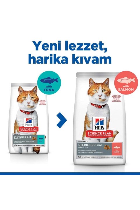 Scıence Plan Somonlu Kısırlaştırılmış Yetişkin Kedi Maması 3 Kg