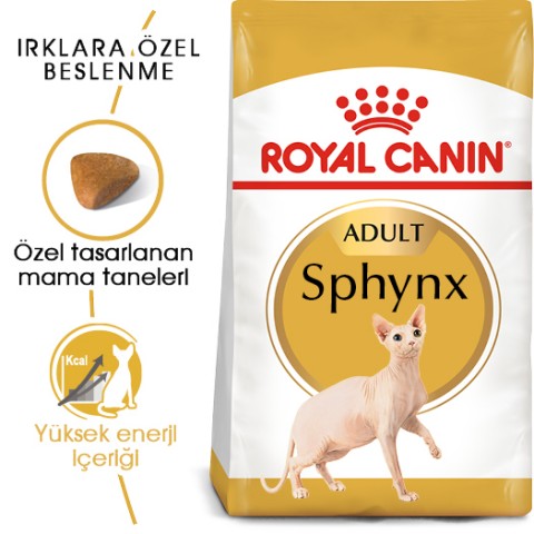 Royal Canin Sphynx Adult Tüysüz Yetişkin Kedi Maması 2 Kg