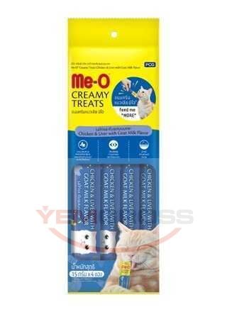 ME-O CREAMY TAVUK CİĞER İLE KEÇİ SÜTLÜI 4X15GR