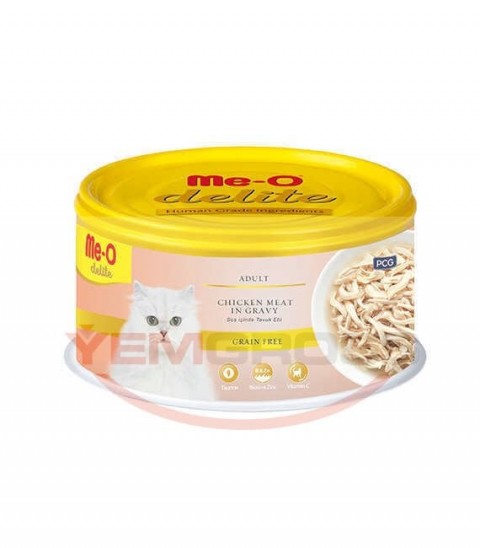 TR5CCN0580 Me-O Delite Tavuk Etli Kedi Konserve Yaş Mama 80gr (24 adet)