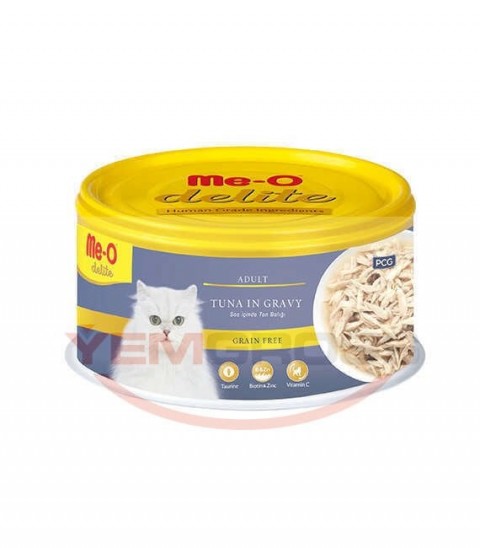 TR5CCN1080 Me-O Delite Ton Balığı Kedi Konserve Yaş Mama 80gr (24 adet)