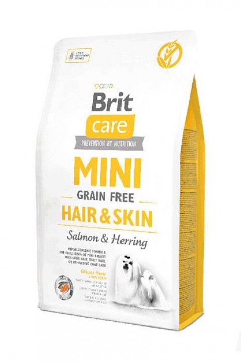 Brit Care Mini G-F Hair & Skin Salmon & Herring Fresh 7 Kg