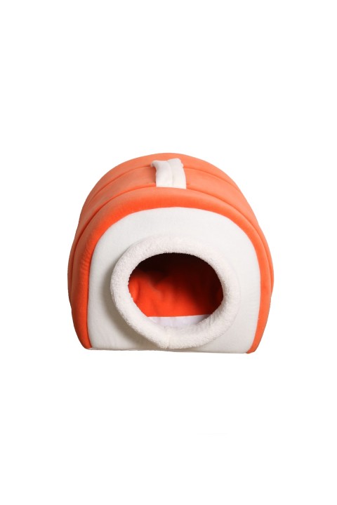 Taşınabilir Kedi Yatağı Yuvası Kahverengi Yıkanabilir Taşınabilir