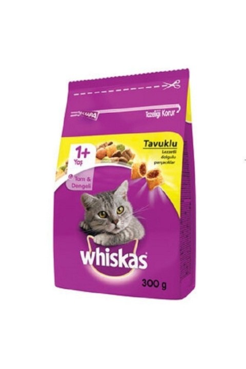 Whiskas Tavuk&Sebze Kedi Maması - 300Gr