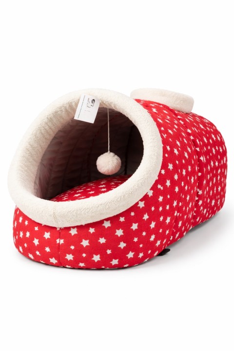Trompet's Kırmızı Yıldızlı Alaska Kedi Doğum Yatağı