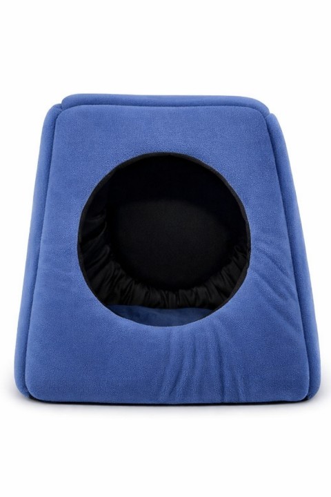 Trompet's Mavi Yıkanabilir 3 Fonksiyonlu Kedi Yatağı