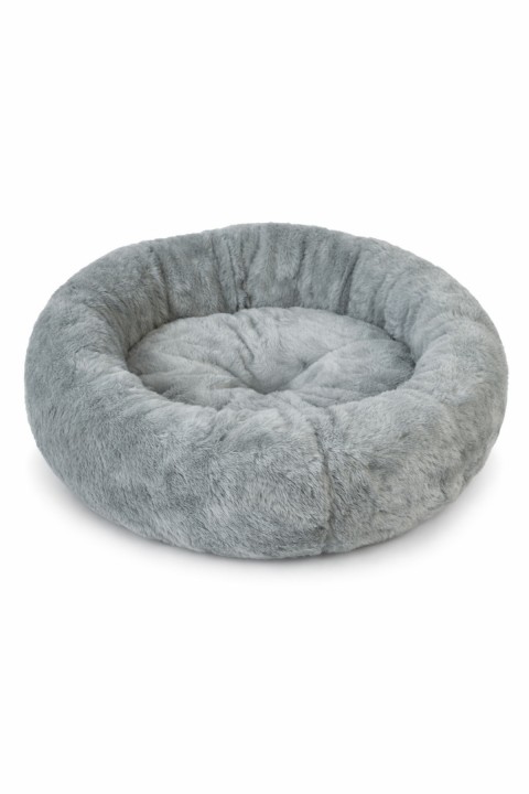 Trompet's Pufy Gri Simit Kedi ve Köpek Yatağı 60x60 Cm