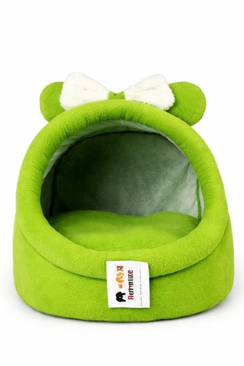 Trompet's Yeşil Polar Kulaklı Alaska Kedi ve Küçük Irk Köpek Yatağı