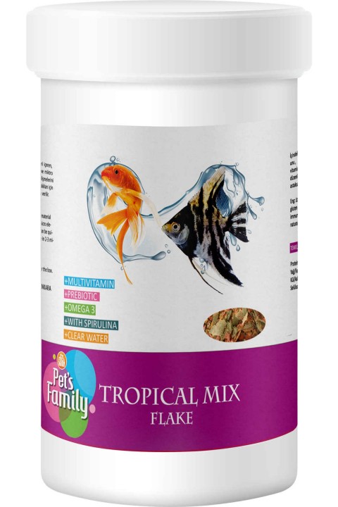 Pets Family Tropıcal Mıx Flake 250ml/30g