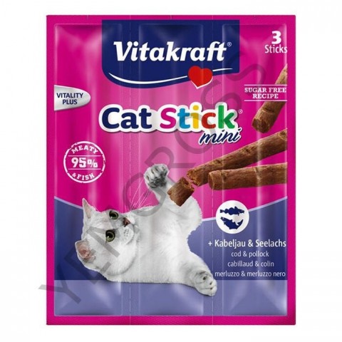 Vitakraft Cat Stick Morina Bl.+Deniz Ür 3Ad 24G 20