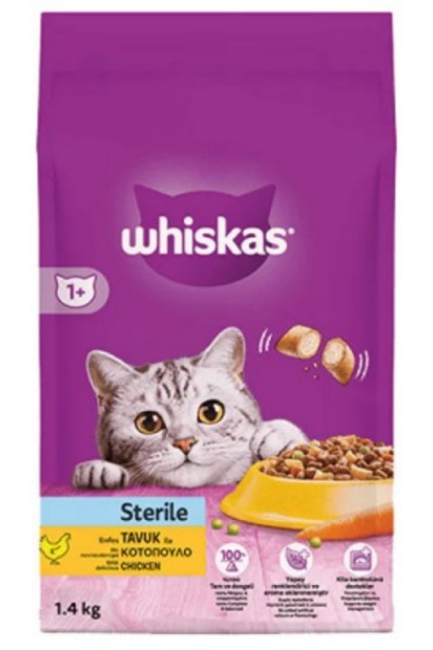 WHISKAS STERİLİSED TON BALIKLI KEDİ MAMASI - 1,4KG