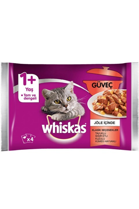 Whiskas Güveç Pouch - 4X85 Gr