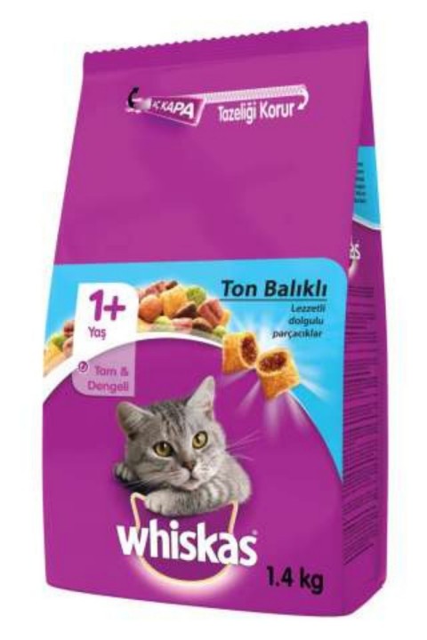 Whiskas Ton&Sebze Kedi Maması - 1,4Kg